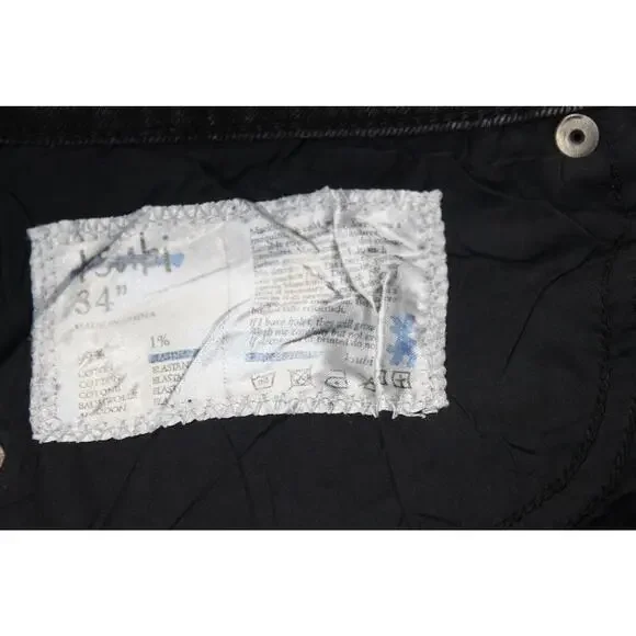Ksubi Van Winkle Mash Up Jeans Black Mens 34x32 Distressed